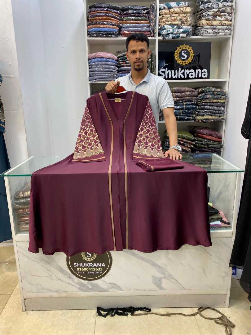 Marwa,Embroidery,Jafran,Borka