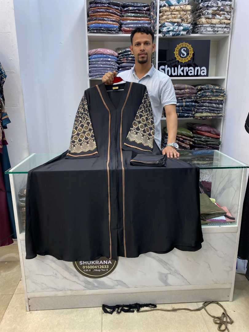 Marwa,Embroidery,Jafran,Borka