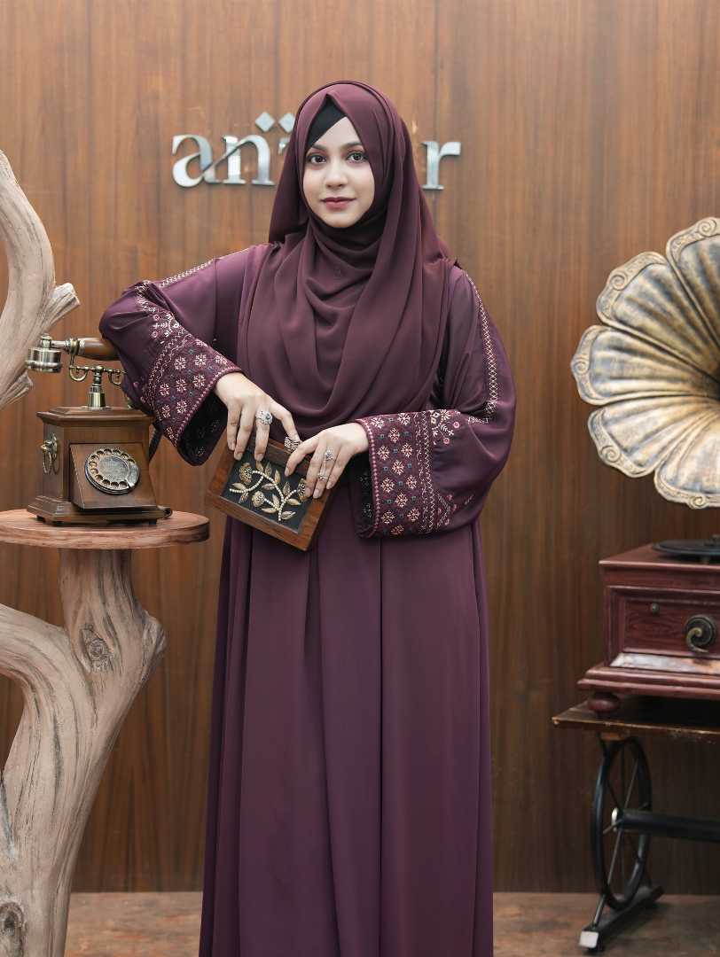 Premium,Embroidery,Borka,(হিজাব,ছাড়া)