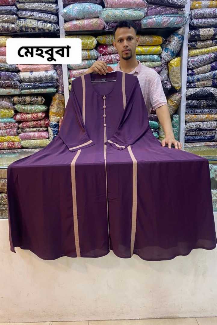 Mehbuba,Dubai,Cherry,Abaya,(হিজাব,ছাড়া)